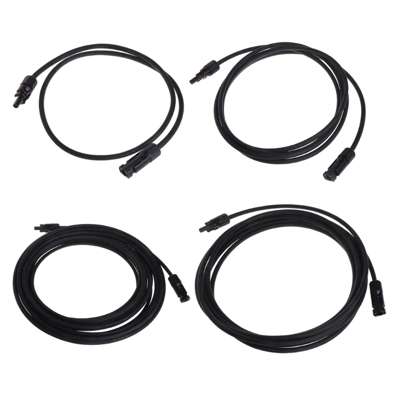 

New 1/3/5/10m Black MC4 Solar Panel Extension Connector 10 AWG PV Cable Wire