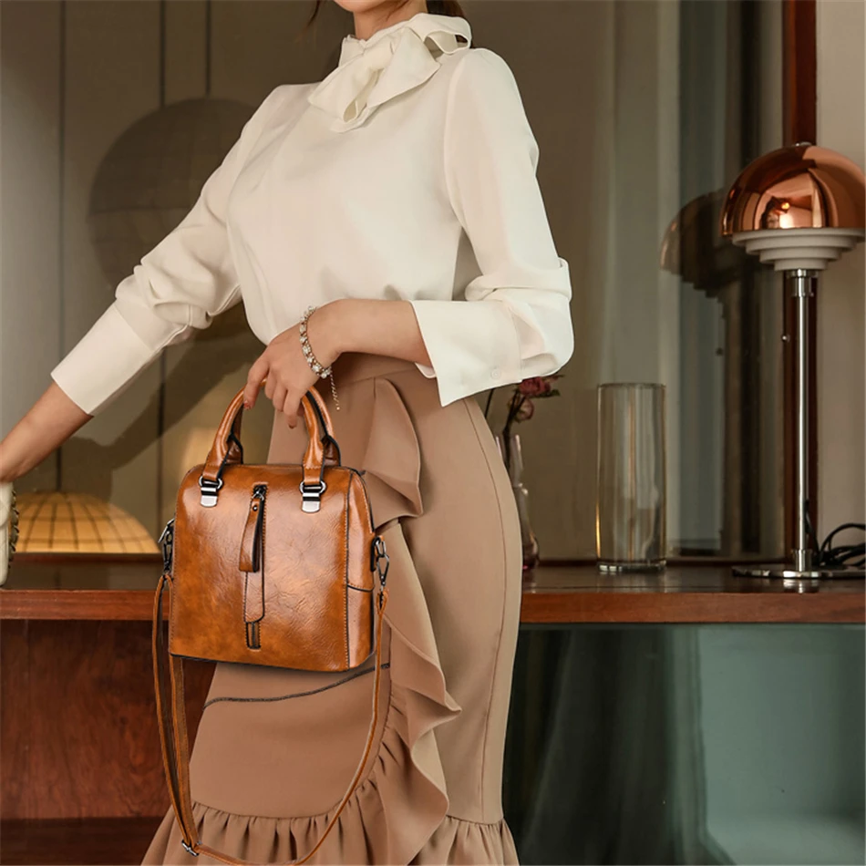 Женские кожаные сумки LONOOLISA Sac A Main Femme роскошные дизайнерские на плечо для женщин