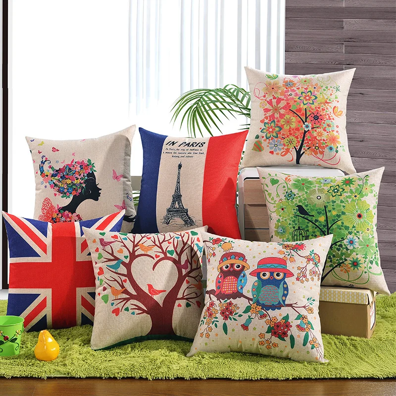 الرعوية نمط القطن و وسادة من الكتان غرفة المعيشة أريكة غطاء الوسادة سيارة كنبة مكتب وسادة وسادة القلب غير المدرجة الرعوية نمط القطن و وسادة من الكتان غرفة المعيشة أريكة غطاء الوسادة سيارة كنبة مكتب وسادة وسادة القلب غير المدرجة