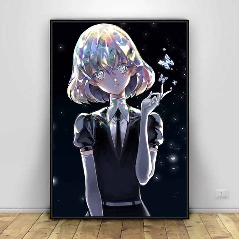 

5D Diamond Embroidery Cross Stitch Anime Houseki No Kuni Painting Home Decor Full Square Drill Mosaic Picture Handmade Wall Art