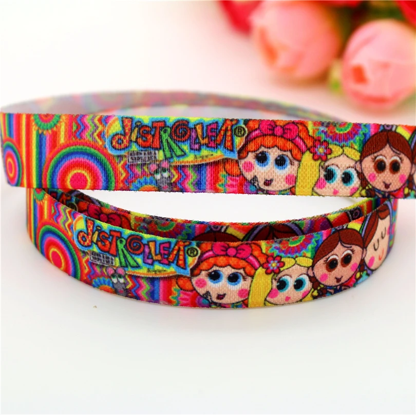 5/8 'Складная эластичная повязка на голову с принтом для дисплея, оптовая продажа OEM B1476