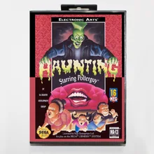 16 бит игра Sega Mega Drive картридж с розничной коробкой-Haunting Starring Polterguy игровая карта для Megadrive для системы Genesis
