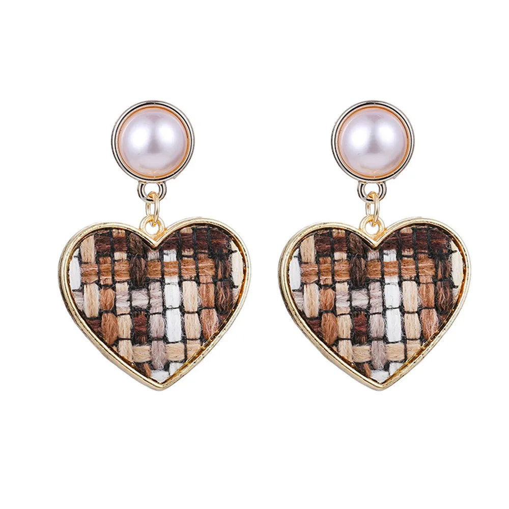 

Source Jewellery Retro Braided Fabric Art Pearl Coloured Earrings Factory Direct Sale Wholesale Women