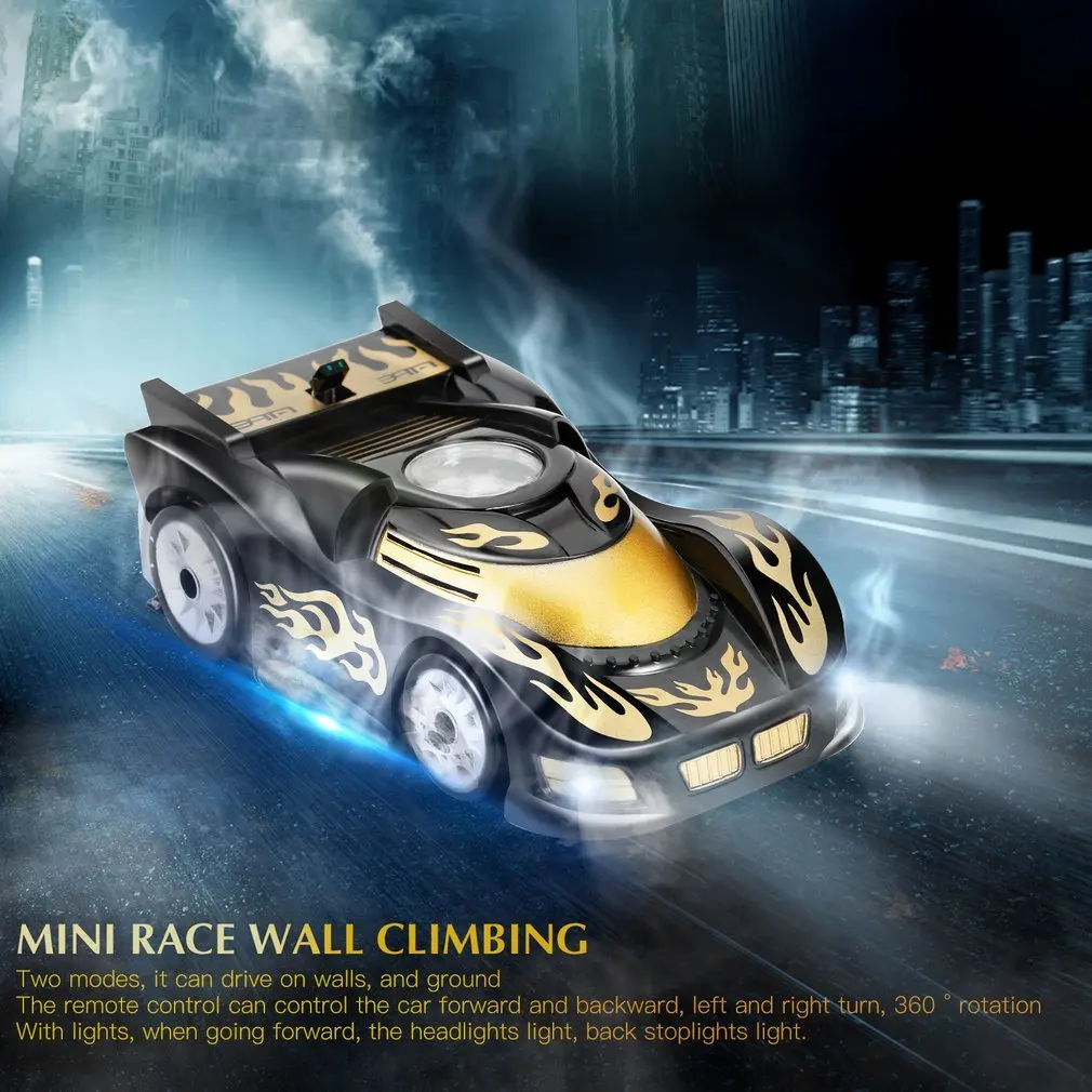 OCDAY Wall Racing Mini RC Car Gravity Magic Wall Floor Climbing RC Racer Remote Control Toys for Children Xmas Gift