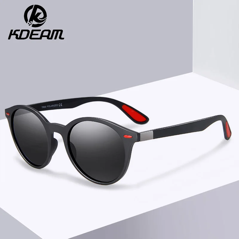 Kdeam New Sunglasses Oval Retro Polarized Cross-border Foreign Trade High Quality Glasses XH19 |