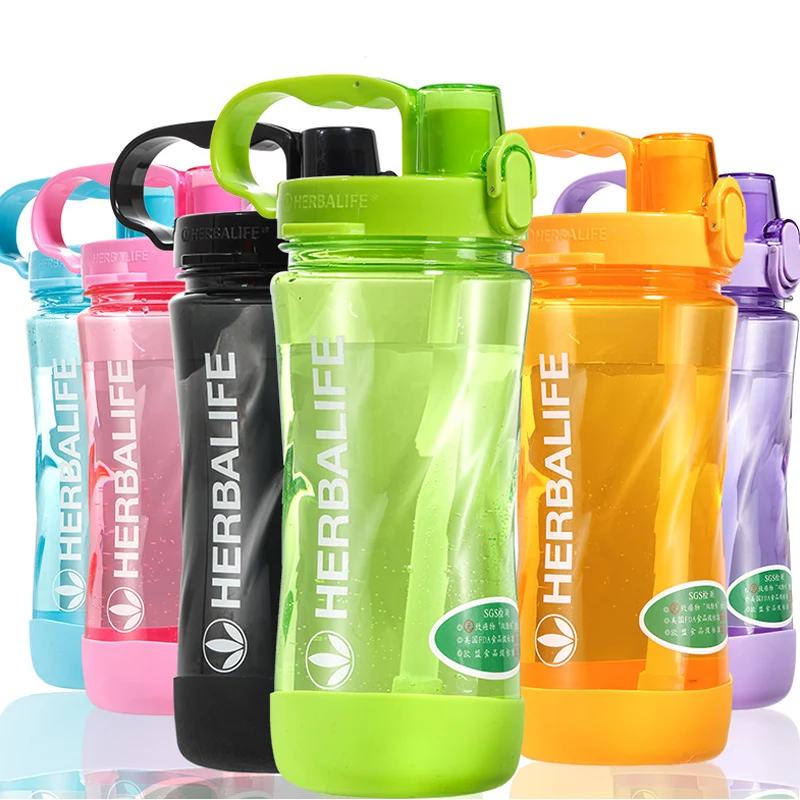 1000ml 1l Herbalife 24 Hour Nutrition Silicone Seat Sports Straw Type Water Bottle With Rope