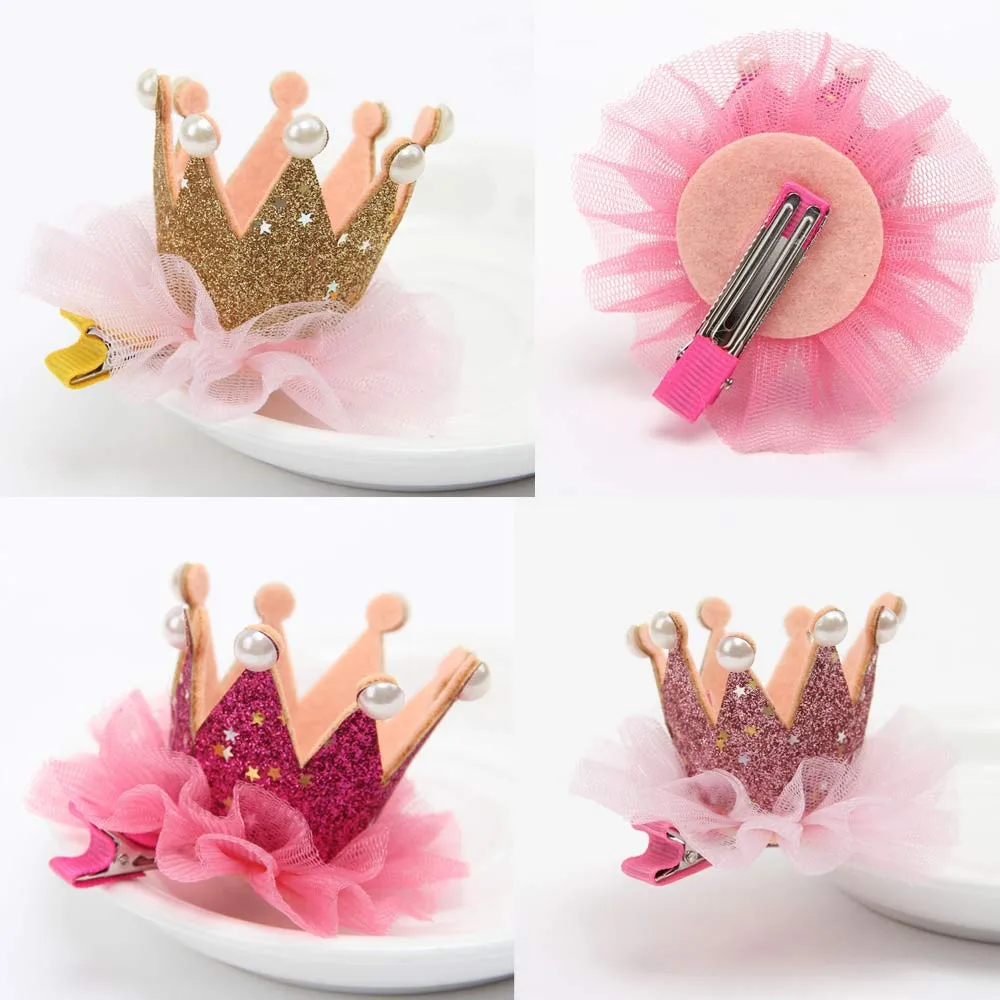 

New and nice design Girl Head Accessories Hairpin Baby Elastic Flower Crown Headwear