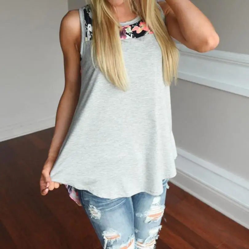 

2019 Summer Printing Women Loose Tank Top Bandage Casual Cotton Print Tops Vest Camisole White Black Female Russia Tank Top