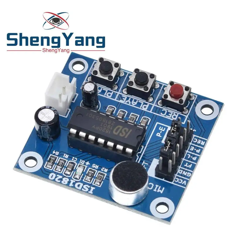 ShengYang ISD1820 модуль записи голосовой Голосовая плата телетелефона с