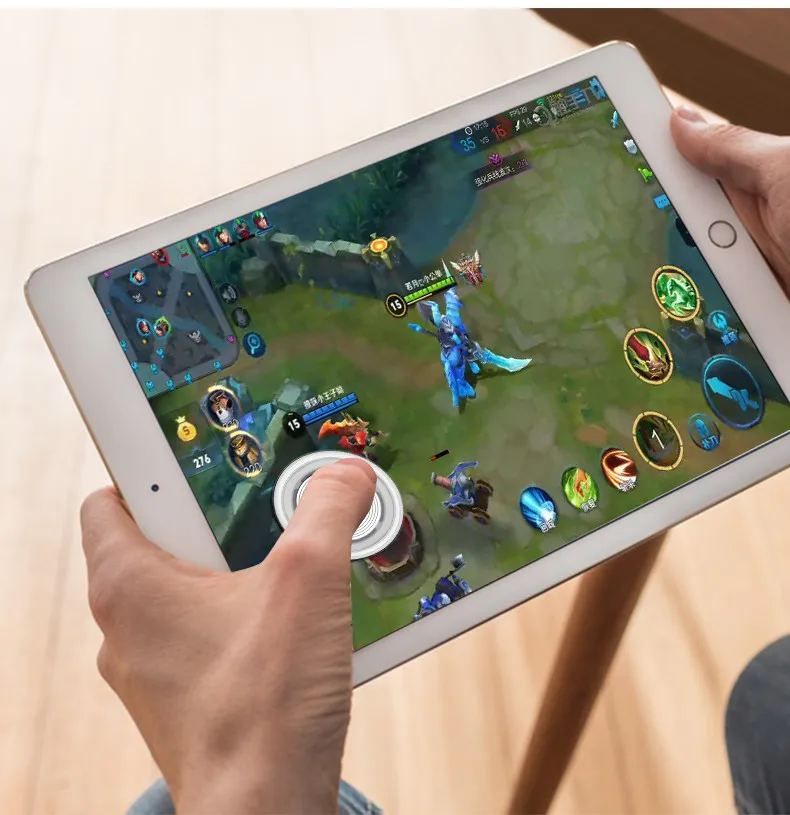 Okrągły joystick gry dla telefonu komórkowego Rocker tablet Android iPhone metalowy przycisk kontroler Easy Chicken kolacja z przyssawki -