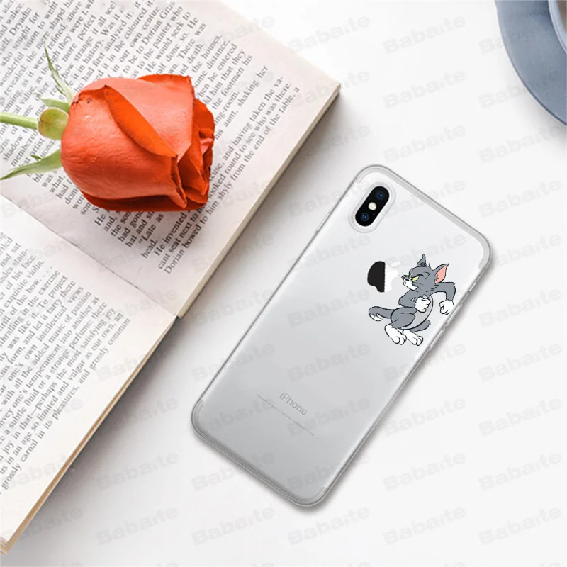 Babaite для iPhone 7 X XS Max XR оригинальный милый кот Том чехол iphone 8 6 6S Plus Мягкий