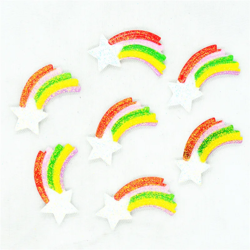 

Cute 17mmX31mm Shiny Resin Flatback Star Rainbow|Rainbow Miniatures|DIY Crafting Supplies|Hair Bow Center Miniatures