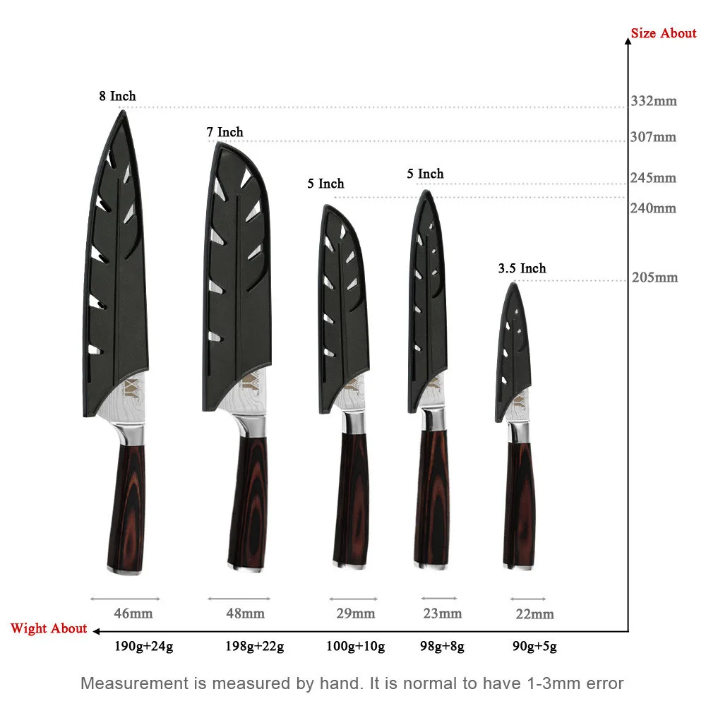 XYj Brand Cooking Tools Single Kitchen Knife High Quality 7Cr17 Stainless  Steel Knife 8 Inch Sharp Pakka Wood Handle Chef Knife - AliExpress