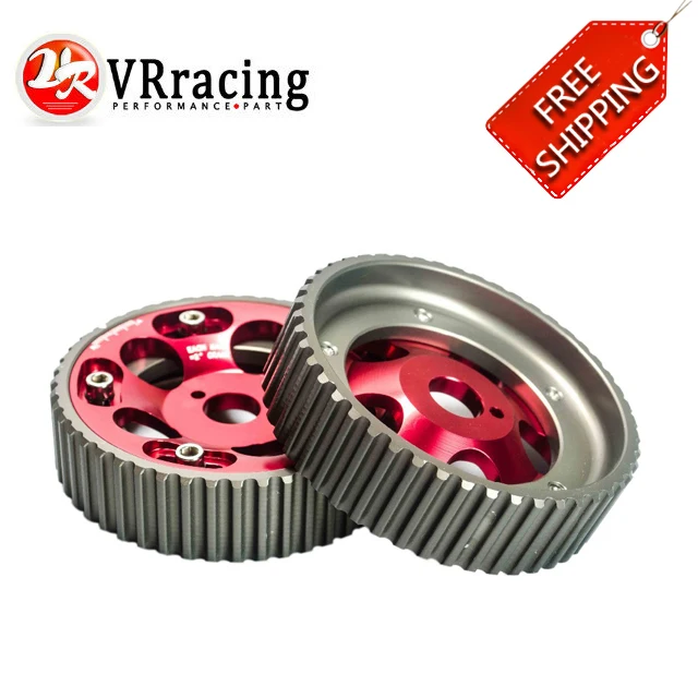 

FREE SHIPPING (1Pair) FOR Toyota 1JZ 2JZ DOHC Engine Adjustable Aluminum Pulley Cam Gear Red VR6531R