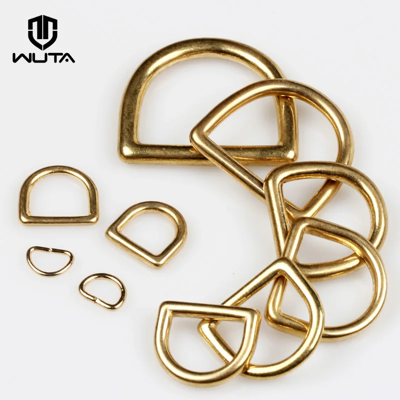 WUTA цельное латунное кольцо для такелажа Dee ремень ошейника и собак сумка DIY