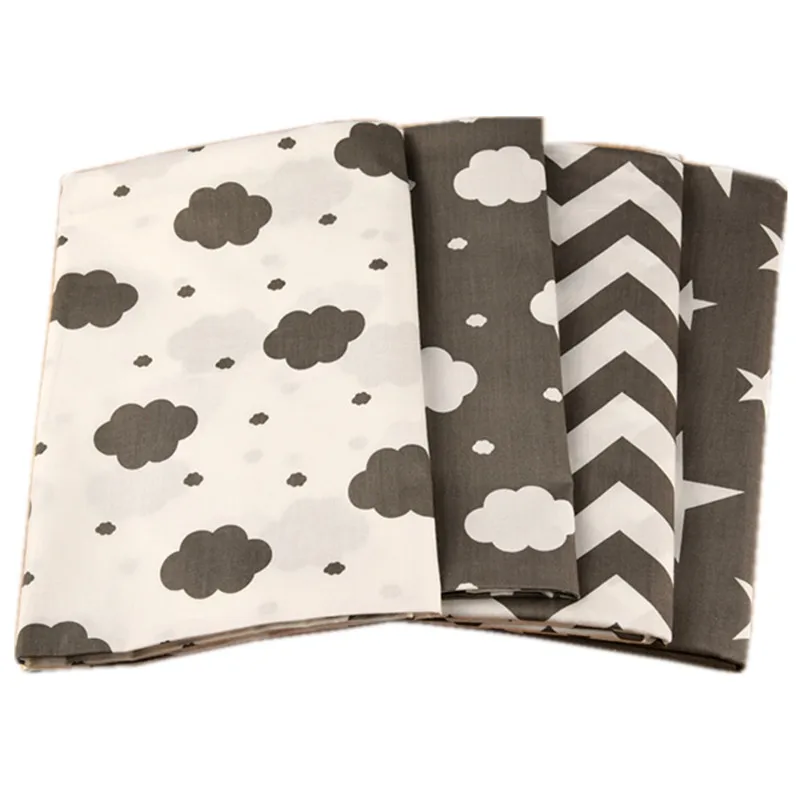 

2 Pieces Set Cotton Crafts Materials Scrapbooking Fabric Stuff Kids Children Boys White Apron Diy Toy Clothing For Tilde 50*40cm