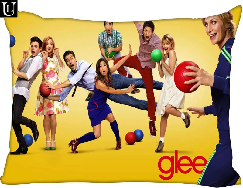 

Custom glee Rectangle Pillow Cover Size 45x35cm (one side) Print Custom Zipper Polyester Cotton Pillowcase more size