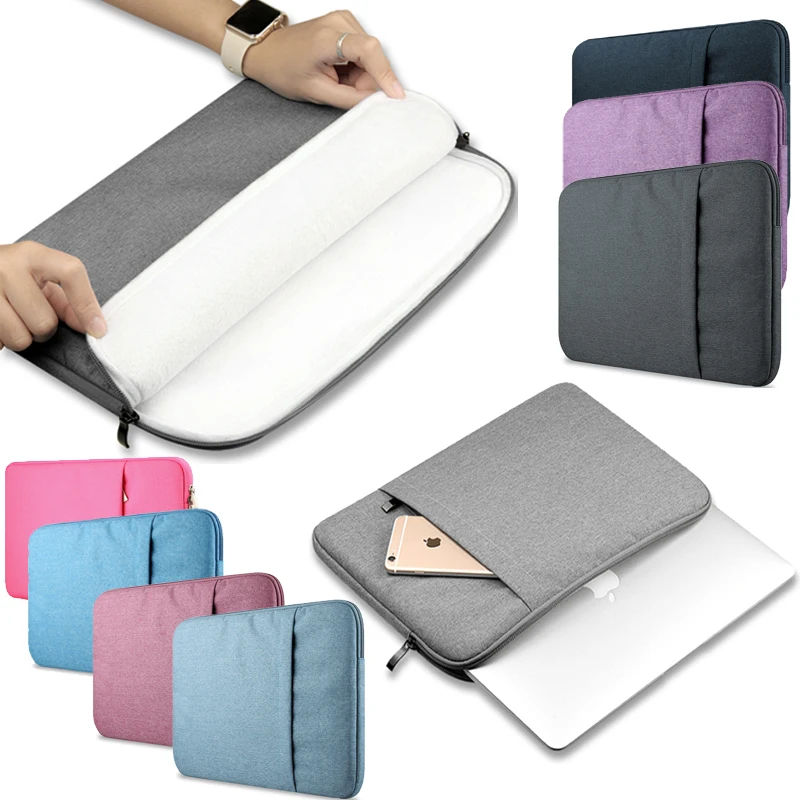 

Soft Nylon Sleeve Bag Case For Apple Macbook Air Pro Retina 11 12 13 15 Laptop Sleeve Case For Macbook 13.3 Sleeve Bag Case