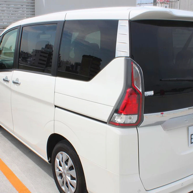 Накладка на заднее стекло из нержавеющей стали SUS304 для NISSAN SERENA C27 2016 On 2 шт.|Навесы