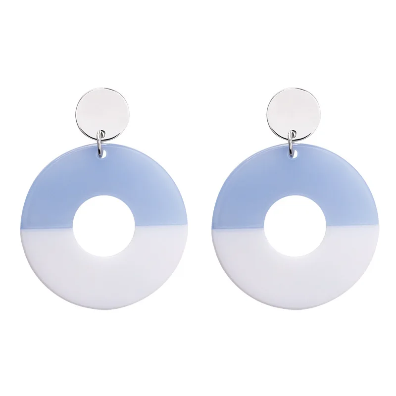 

2019 Hot Sale High quality Personalized ice cream color geometric fashion jewelry Crystal from Swarovski Fit Women and female