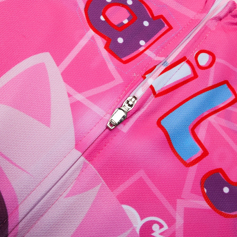 Комплект из Джерси для велоспорта, Детский комплект из джерси и шортов для горного велосипеда, топы для горного велосипеда для девочек и мальчиков, костюм из Джерси розового цвета