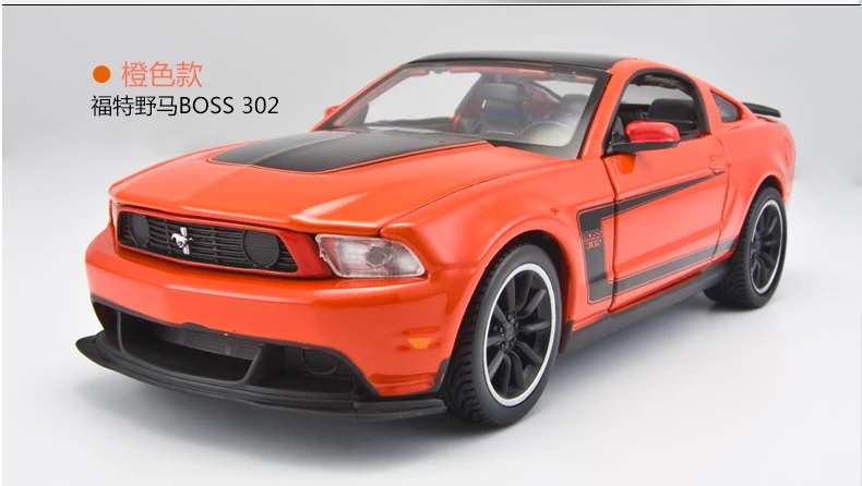 Модель 1:24 Ford Mustang GT из сплава, модель спортивного автомобиля, литая под давлением, гоночный автомобиль maist, детская игрушка, коллекция, украшение