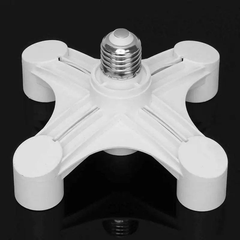 

5 In 1 Lamp Base E27 To 5E27 Bulbs Screw Socket Splitter Adapter Pendant Lamp Base Holder Converter 6A AC220V