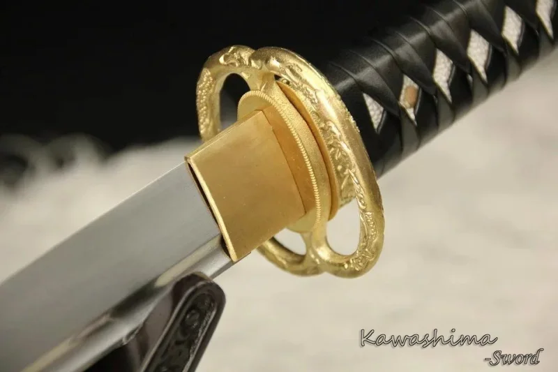1060 Высокоуглеродистой Стали Sword Ручной Японский Самурай Катана Полный Тан Кожа