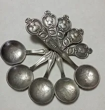 Rússia imperador moedas colheres-a moeda é aleatória.
