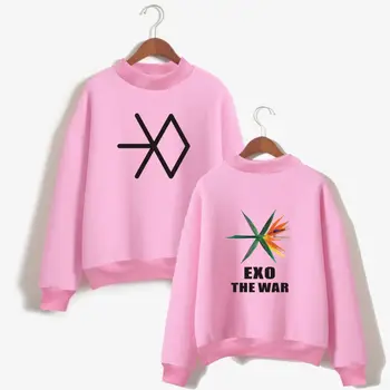 

KPOP EXO New Album THE WAR Hoodies Sweatshirts Women Korean Popular Idol Hoodie Sweatshirt Women Fashion Casual Tracksuit Tops