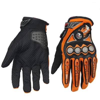 PRO-BIKER мотоциклетные перчатки для велоспорта спортивные перчатки для мужчин Guantes luva M L XL M-023 - Цвет: Оранжевый