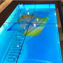 Пользовательские 2*2 шт 5" сплайсинга lcd сенсорный интерактивный экран Панель Прозрачный lcd видео стена для покупок рекламный дисплей для торгового центра