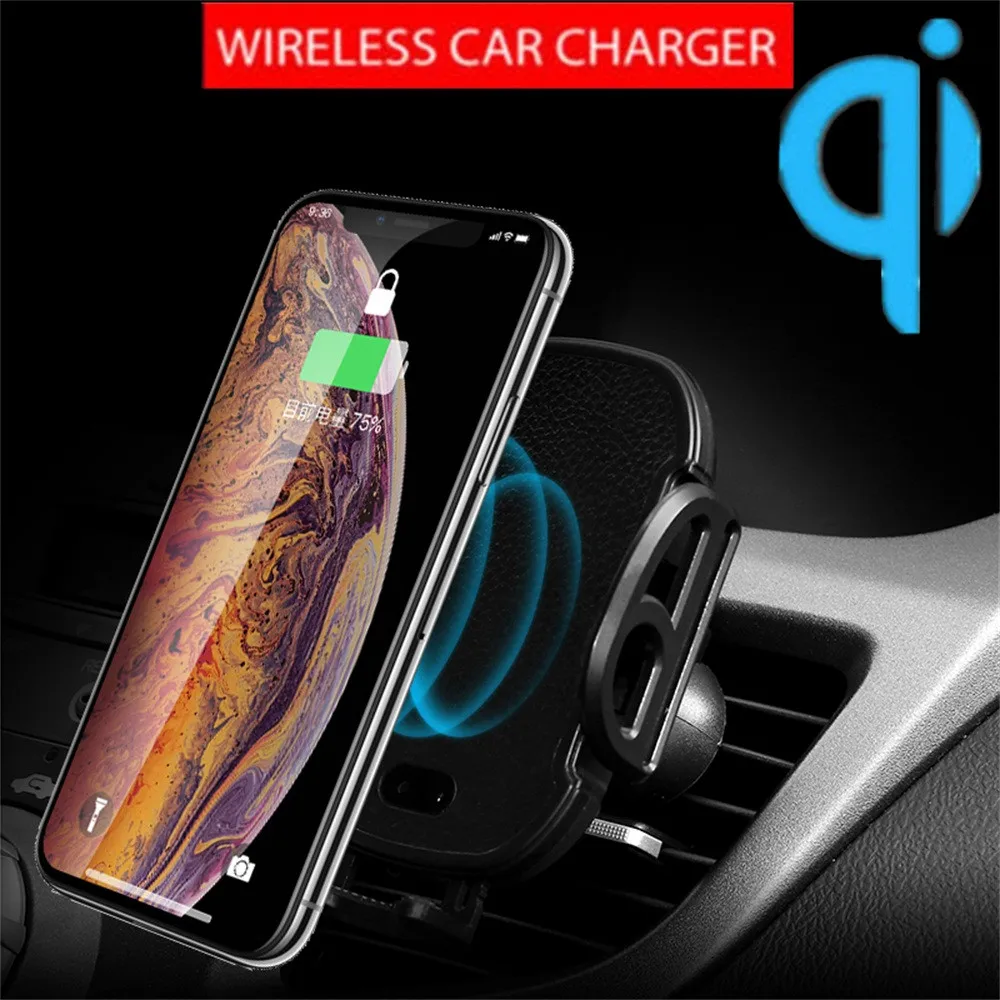 Qi Wireless Car Charger Wireless Charger Quick Charge Fast Charger for Mi MIX 2S iPhone X XR XS 8 plus 10W For Sumsung S9 520*