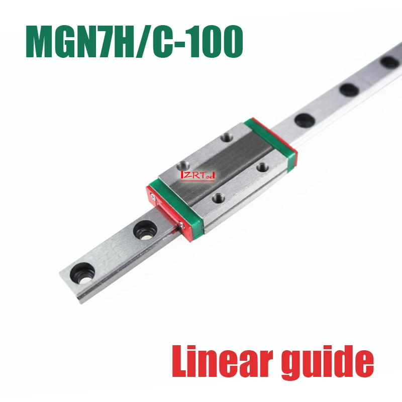 

3D part 7mm linear rail guide MGN7 length 100mm with mini MGN7H / C linear block carriage miniature linear motion guide way