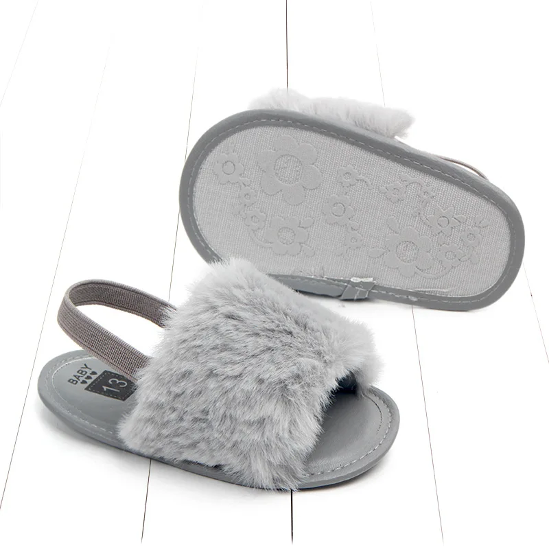 Baby Sandals for Girls Beach Sandals 2019 Summer New Kids Shoes Lovely Plush Toddler Princess Non-slip Crib Slippers Kids Gifts (5)