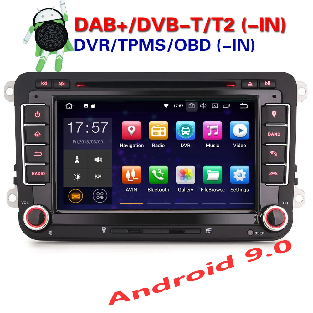 Erisin ES4848V 7 &quotАвто Радио Android 9 0 2G RAM четырехъядерный PX30 автомобильный DVD GPS