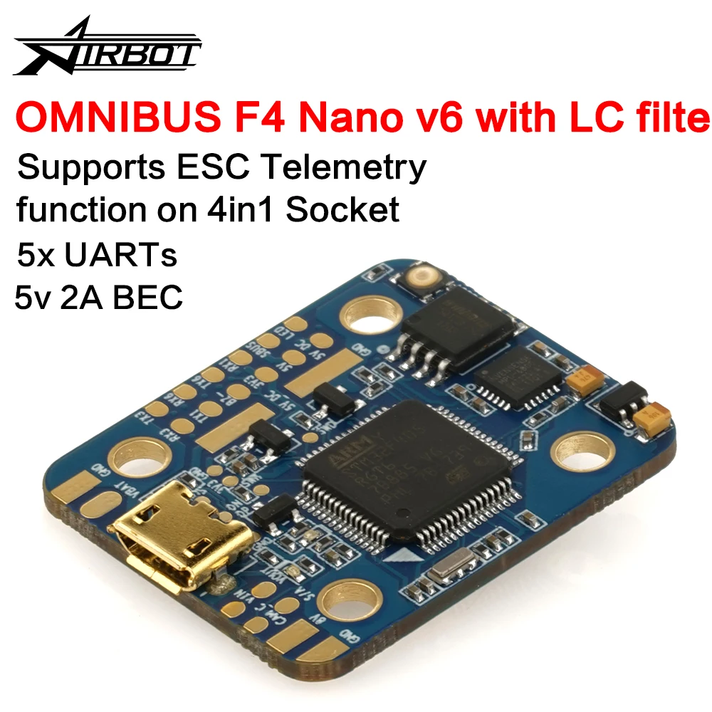 Полетный контроль OMNIBUS F4 NANO V6 Оригинал Airbot Дроны с квадрокоптером rc самолет