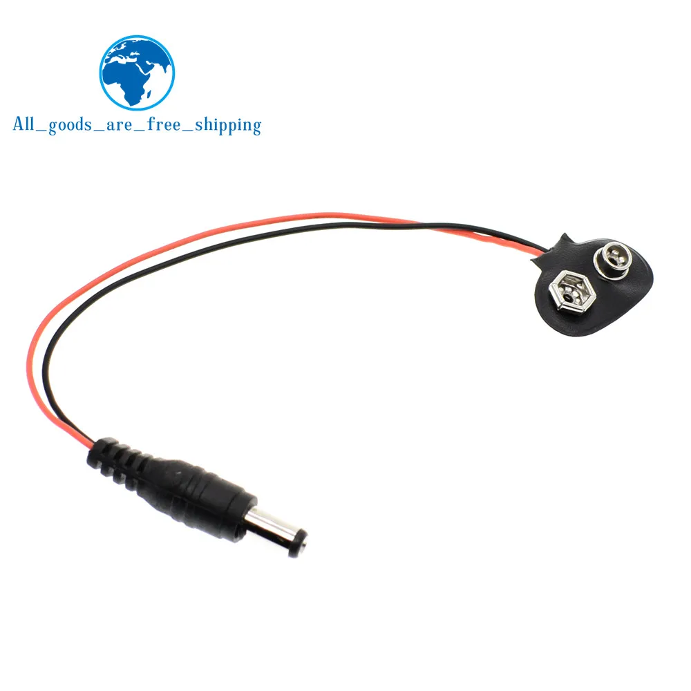 

TZT 90 DC 9V Battery button power plug for Arduino Mega 2560 1280 UNO R3 132 9V battery buckle