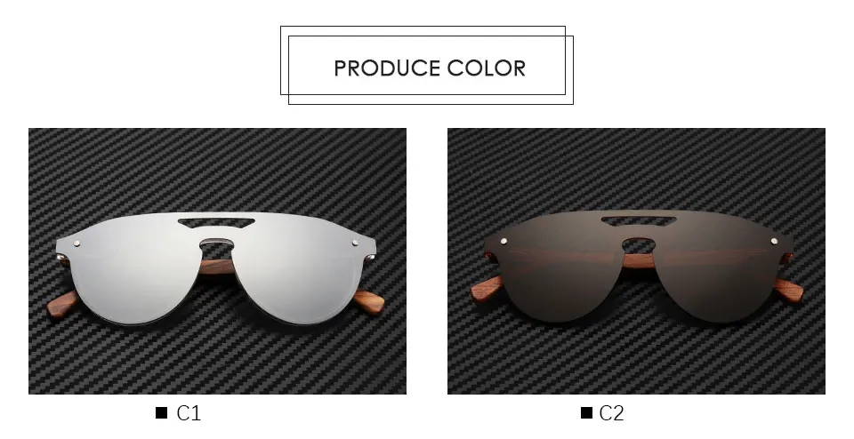 Мужские поляризационные солнцезащитные очки, деревянные ноги, легкие, жесткие, стиль пилота, бамбуковые, чехол Кэри, солнцезащитные очки# BS5030