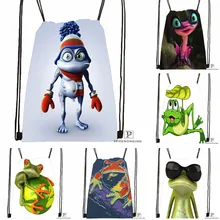 Custom The Frog Kindoom Drawstring Backpack Bag Cute Daypack Kids Satchel (Black Back) 31x40cm#180531-04-75
