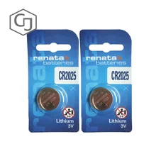 2 шт./лот 2025 Renata кнопочная ячейка кварцевые наручные часы 3V Дистанционное Управление игрушка на батареях