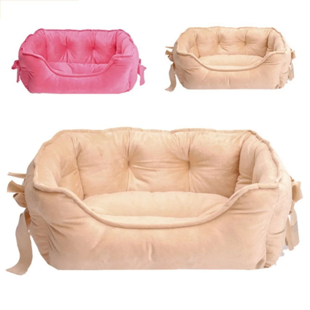 2Colors Luxury dog Kennels princess bed lovely cool dog pet cat beds sofa teddy house with Bowknot 