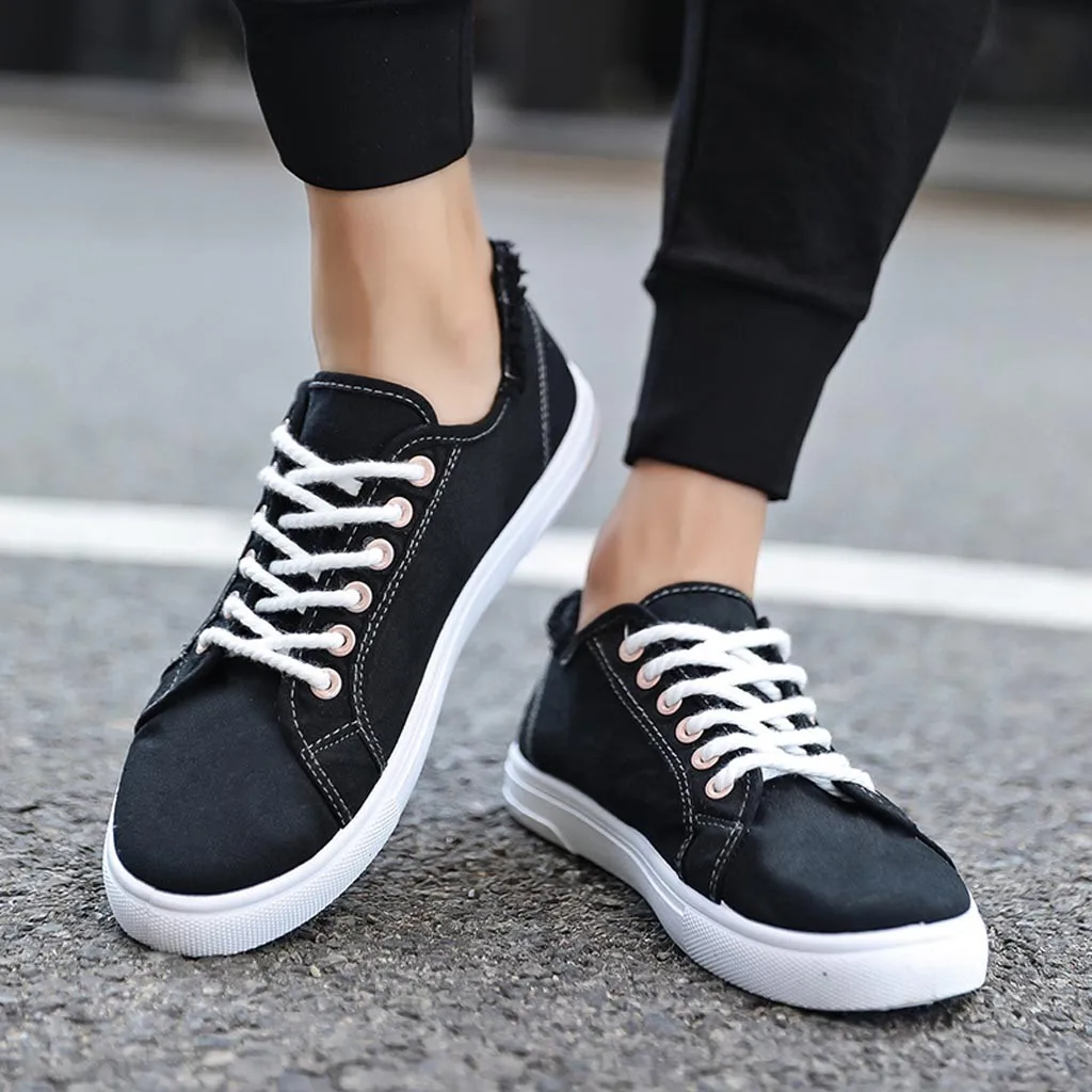 Men  Fashion Leisure Sneakers Shoes Teenager Student Canvas  sport shoes men 2018 casual shoes men sneakers