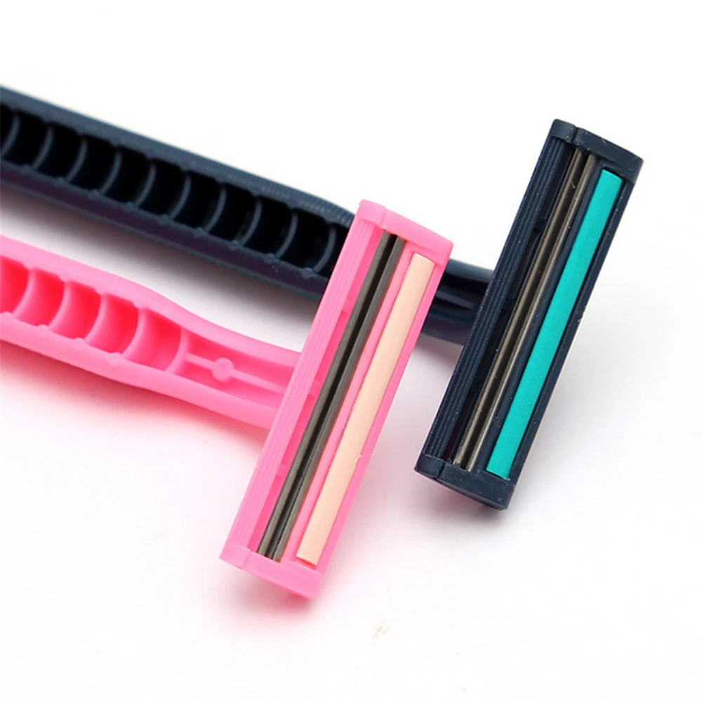 

4Pcs Razor stainless steel Blades Men Safety Manual Handle Shaving Razor Hair removal Shaver Standard Trimmer Epilator