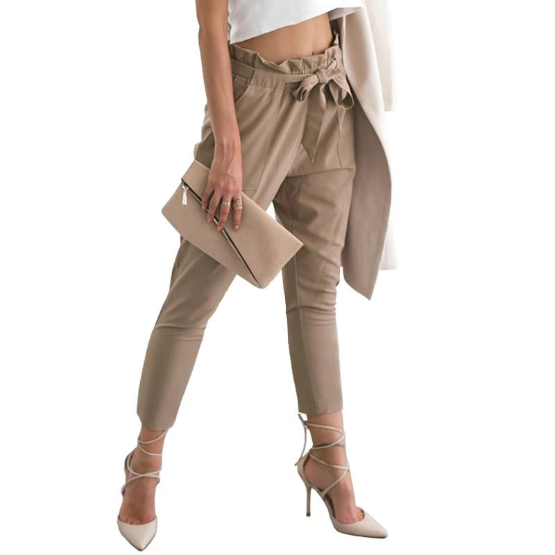 chiffon high waist harem pants
