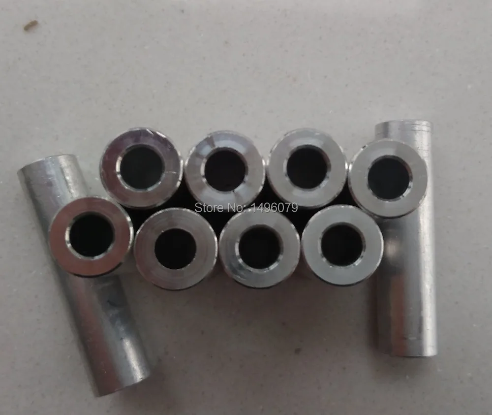 

[SKU 524] 40mm length Aluminum spacesr for your building CNC machine OD 10mm ID 5mm bore 50pcs per bag Free Shipping