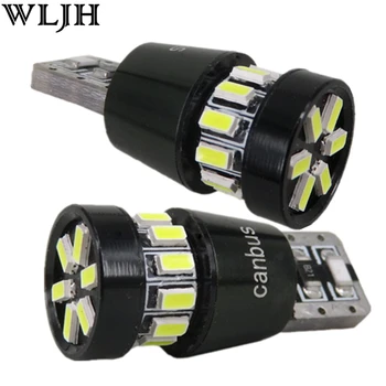 

WLJH 2pcs Car LED Lights T10 W5W Led 168 194 2825 Canbus High Power 3014 SMD Headlight Strip Bulbs for Honda Accord 2013-2015