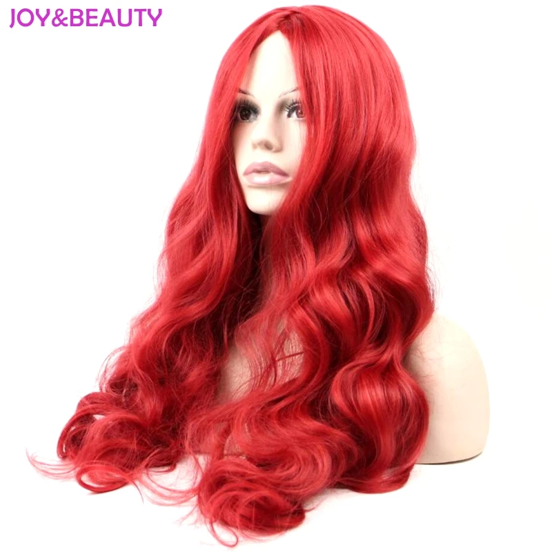 JOY& BEAUTY волосы 2" Длинные свободные волнистые красный парик синтетический парик для женщин парик термостойкие волокна волос