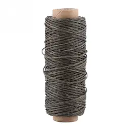 Premium Waxed Thread for Leather Crafting and Hand Stitching - 150D, 50m (Dark green)