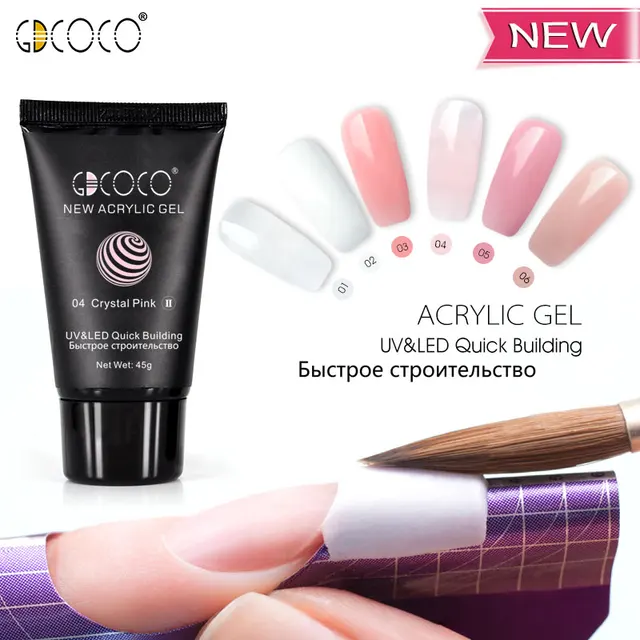 45g Acrylic Hybrid Poly Gel New Arrival Fast Dry Nail Extension Gel